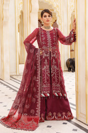 Xenia Formals Preesia Unstitched Chiffon 3Pc Suit D-02 HURREM