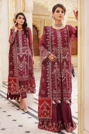 Xenia Formals Preesia Unstitched Chiffon 3Pc Suit D-02 HURREM
