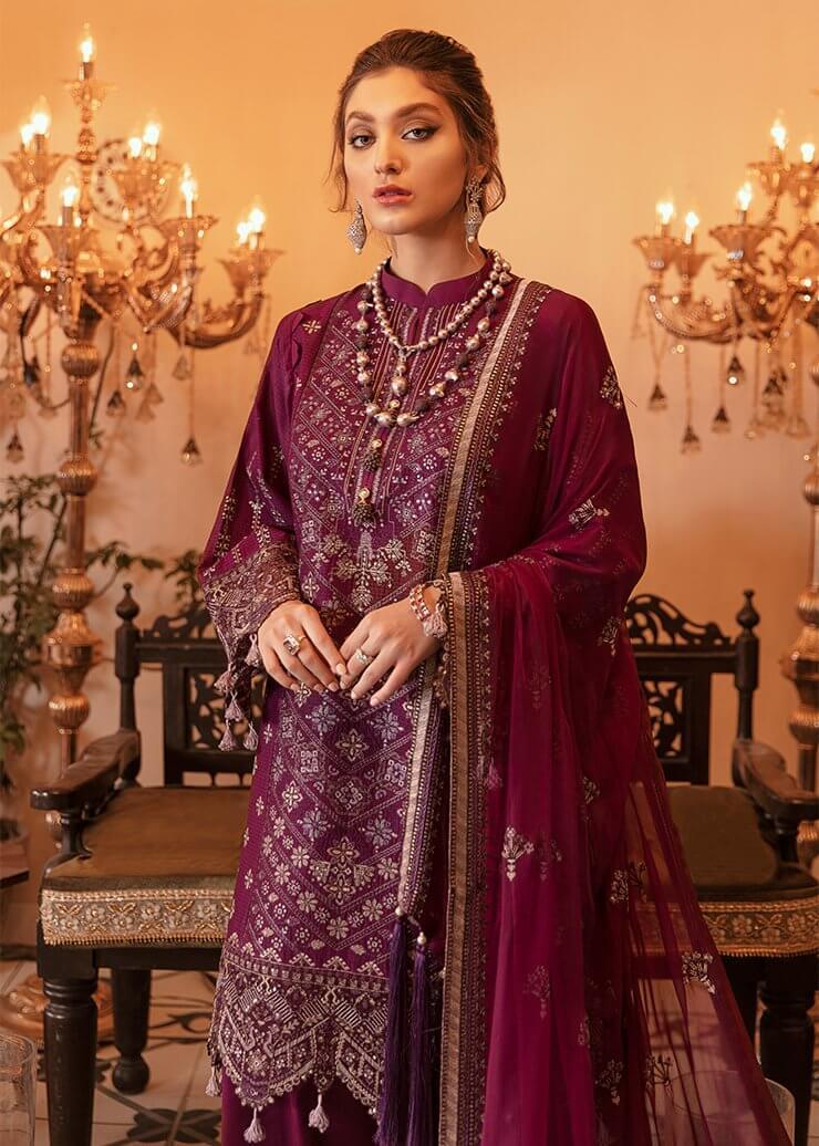 Afrozeh Gul Bahar Festive Eid Lawn Unstitched 3 PCS Suit D-02 Rangoli - FaisalFabrics.pk