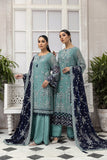 Alizeh Fashion Ik Dastaan Embroidered Chiffon 3Pc Suit D-02 SHABAB