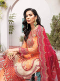 Azal Jaan-e-Adaa Luxury Chiffon Hand Embellished 3pc Suit D-02 Amber - FaisalFabrics.pk