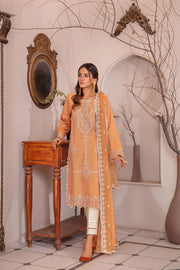 Zarish by Sanam Saeed Unstitched Embroidered Lawn 3Pc Suit D-02