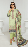 Florence Vol-10 Embroidered Staple Linen Unstitched 3Pc Suit D-03