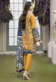 SERAN Blossoms Unstitched Embroidered Khaddar 3Pc Suit D-03 Marigold