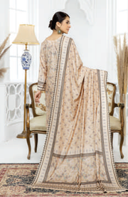 Al Kareem Shazmeen Prints Diamond Linen Unstitched 3Pc Suit D-03