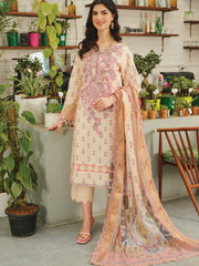 Rang Rasiya LifeStyle Embroidered Lawn Unstitched 3Pc Suit D-03 Symphonia