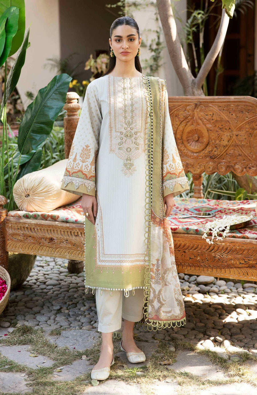 SERAN by Dynasty AFSANAH Unstitched Summer Lawn 3Pc Suit - NURI