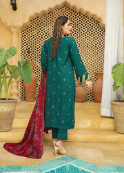 AKS by Humdum Unstitched Embroidered Woolen Peach 3Pc Suit D-03