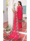 Azal Jaan-e-Adaa Luxury Chiffon Hand Embellished 3pc Suit D-03 Carnelian - FaisalFabrics.pk