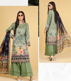 Zareen Vol-02 Staple Digital Printed Unstitched 3Pc Suit D-03