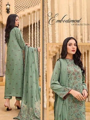 Bahar by LALA Textile Embroidered Swiss Voile Unstitched 3Pc Suit D-03