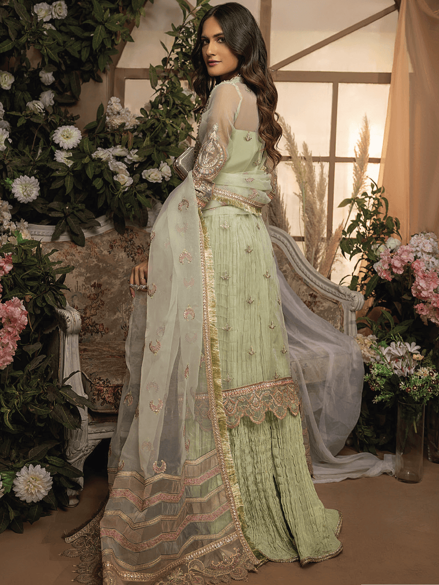 Gardenia by Humdum Unstitched Embroidered Luxury Formal Suit G-007