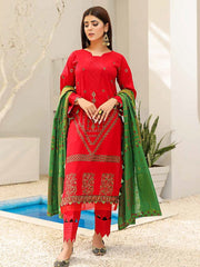 Uraan by Khaaka Unstitched Embroidered Jacquard Lawn 3Pc Suit D-03