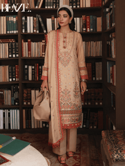 Rang Rasiya Premium Winter Unstitched Karandi 3Pc Suit D-03 BLAZE