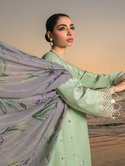 Rang Rasiya Florence Embroidered Lawn Unstitched 3Pc Suit D-03 Iris