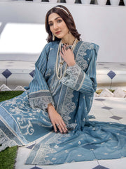Afsoon by Humdum Embroidered Swiss Lawn Unstitched 3Piece Suit D-03