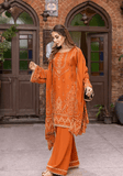 LAADLI by Humdum Unstitched Embroidered Peach Leather 3Pc Suit D-03