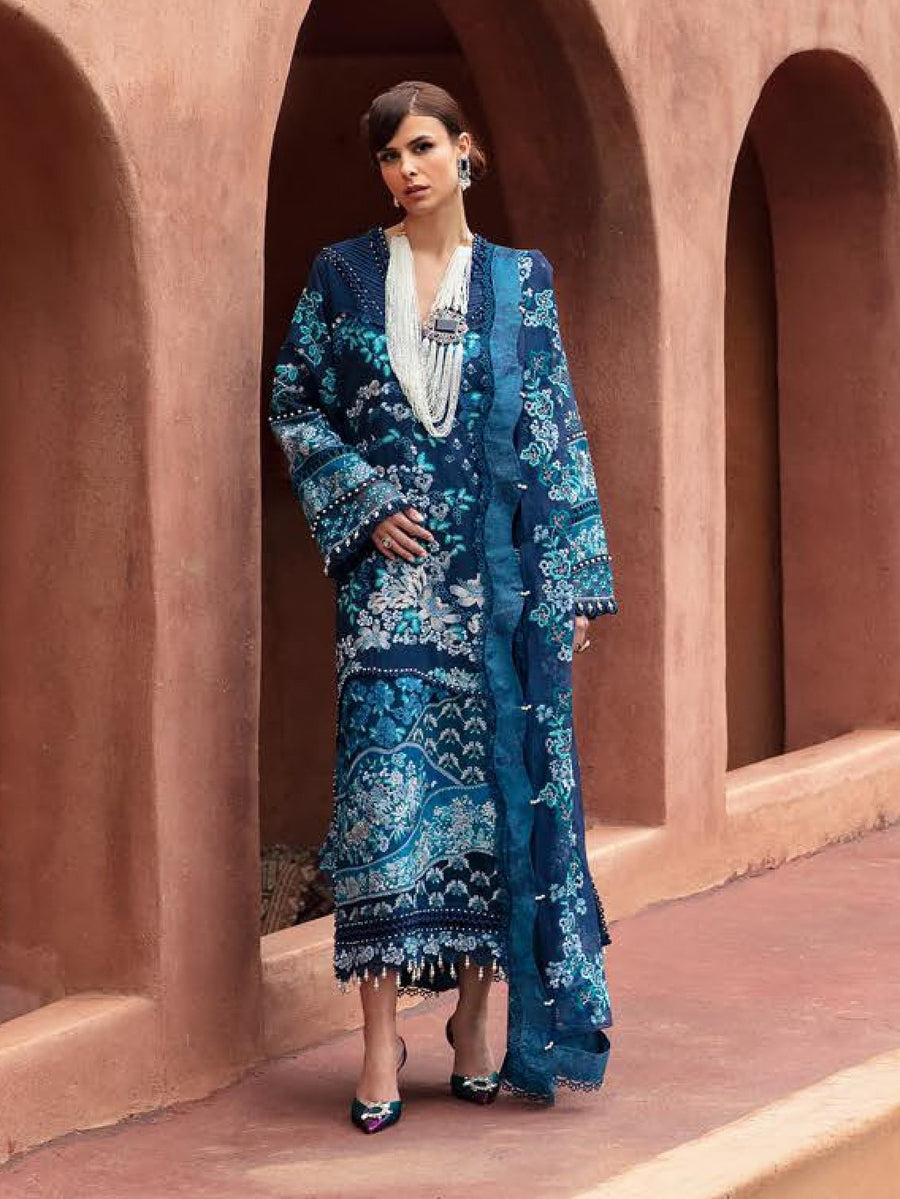 Republic WomensWear Unstitched Amaani Luxury Lawn 3Pc Suit D-3A Nora