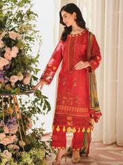 RAAYA Embroidered Luxury Lawn Unstitched 3 Piece Suit - AFSANEH