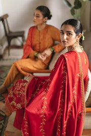 Cross Stitch Winter Edit Unstitched Khaddar 3Pc D-03 CRIMSON AURA