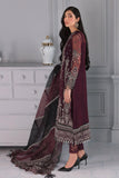 Jazmin Iris Luxury Formal Chiffon Unstitched 3PC Suit D-03 LIVIA - FaisalFabrics.pk