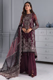 Jazmin Iris Luxury Formal Chiffon Unstitched 3PC Suit D-03 LIVIA - FaisalFabrics.pk