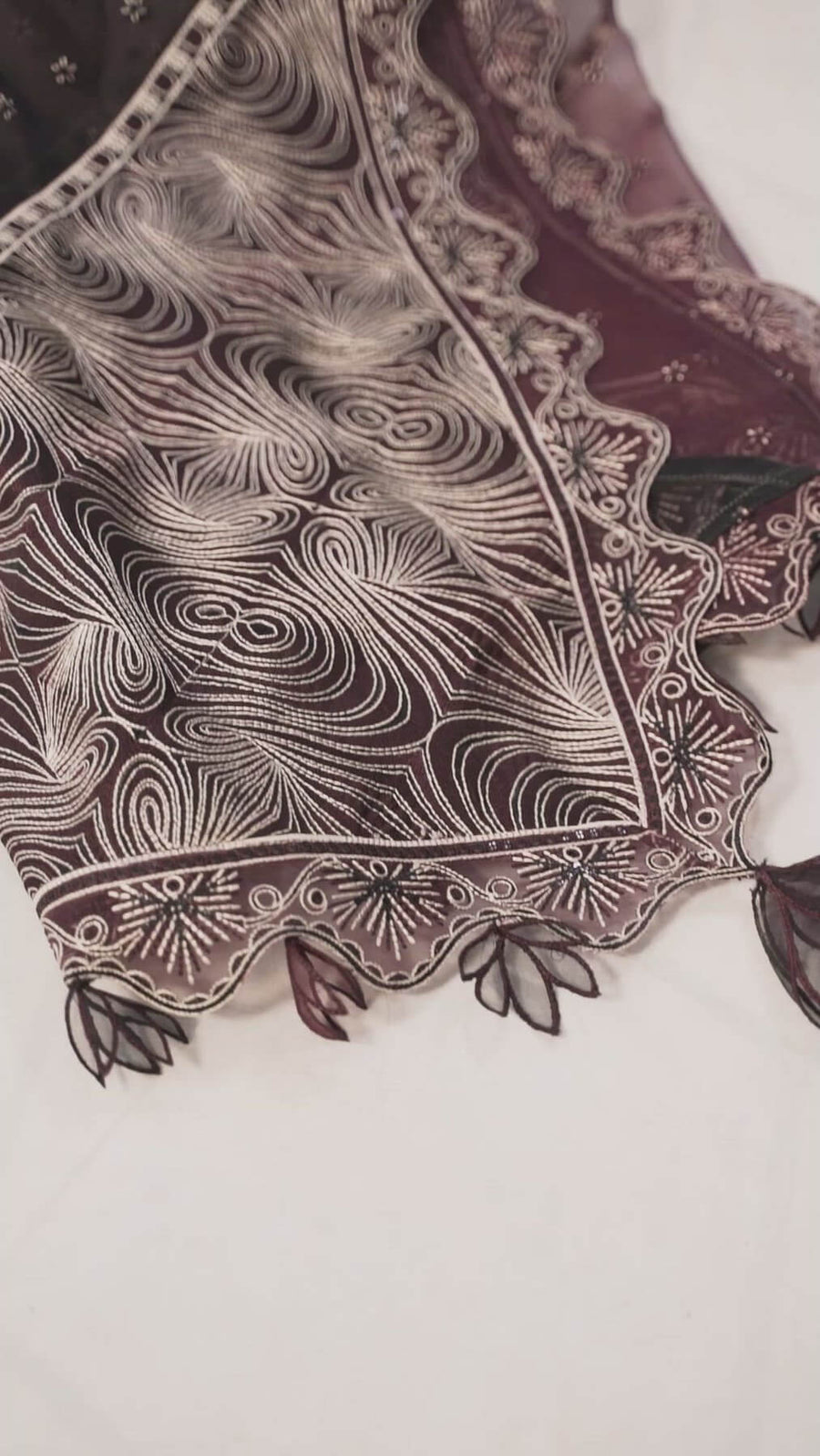 Jazmin Iris Luxury Formal Chiffon Unstitched 3PC Suit D-03 LIVIA - FaisalFabrics.pk