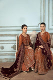 Alizeh Fashion Mah-e-Ru Unstitched Formal 3PC Suit D-03 Sarang - FaisalFabrics.pk