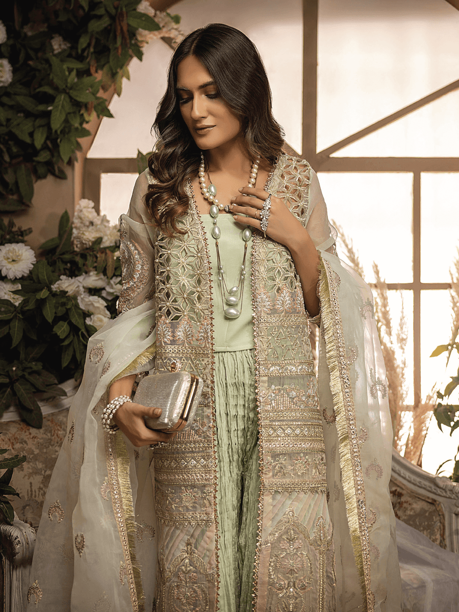 Gardenia by Humdum Unstitched Embroidered Luxury Formal Suit G-007