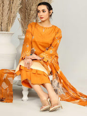 Harnour Vol-03 by Al-Kareem Fabrics Printed Lawn 3 Piece Suit D-03