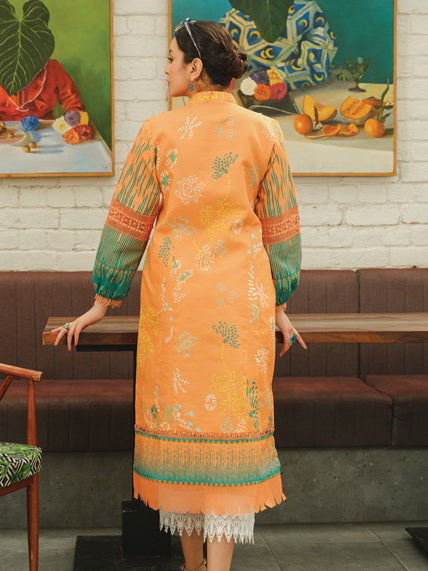 Rang Rasiya Tunic Digital Printed Lawn Unstitched Kurti D-03 Rose Mary