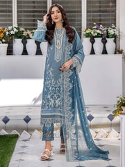 Afsoon by Humdum Embroidered Swiss Lawn Unstitched 3Piece Suit D-03