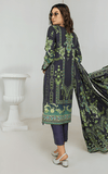 Florence Vol-10 Embroidered Staple Linen Unstitched 3Pc Suit D-04
