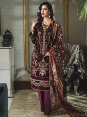 Rang Rasiya Tehwaar Unstitched Luxury Velvet 3Pc Suit D-04 Meher Un Nisa
