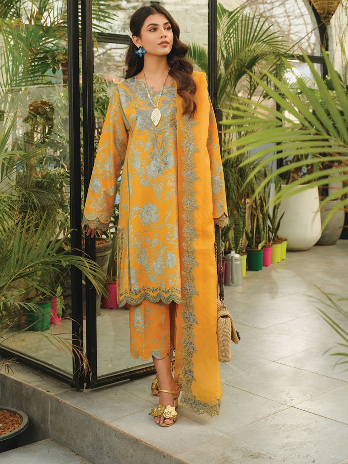 Rang Rasiya LifeStyle Embroidered Lawn Unstitched 3Pc Suit D-04 Atopia