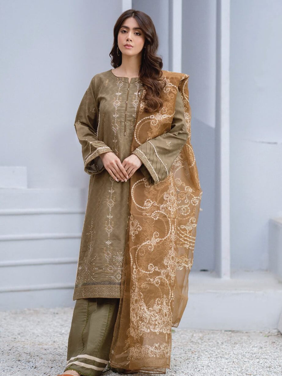 Arzoo by Humdum Unstitched Embroidered Lawn 3Piece Suit D-04