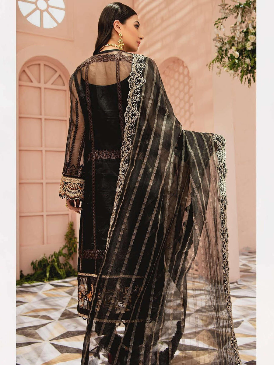 AIK Atelier Mystique Organza and Tulle Embroidered 3 Piece Suit Look-04 - FaisalFabrics.pk