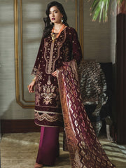 Rang Rasiya Tehwaar Unstitched Luxury Velvet 3Pc Suit D-04 Meher Un Nisa