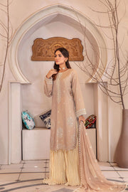 Zarish by Sanam Saeed Unstitched Embroidered Lawn 3Pc Suit D-04