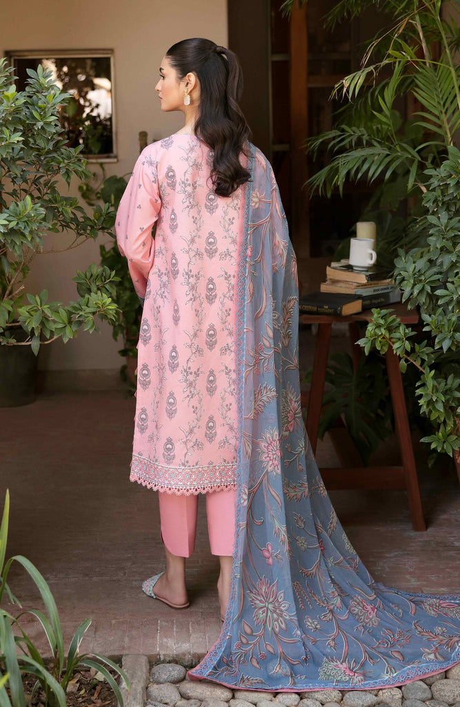 Afsanah by Seran Unstitched Embroidered Lawn 3 Piece Suit SN26UAL D-15 Riya - Summer Collection