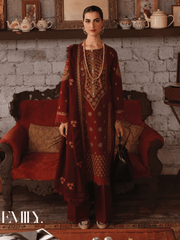 Rang Rasiya Premium Winter Unstitched Karandi 3Pc Suit D-04 EMILY