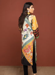Labisa Silk di Kurti Unstitched Printed Silk 1Pc Shirt D-04