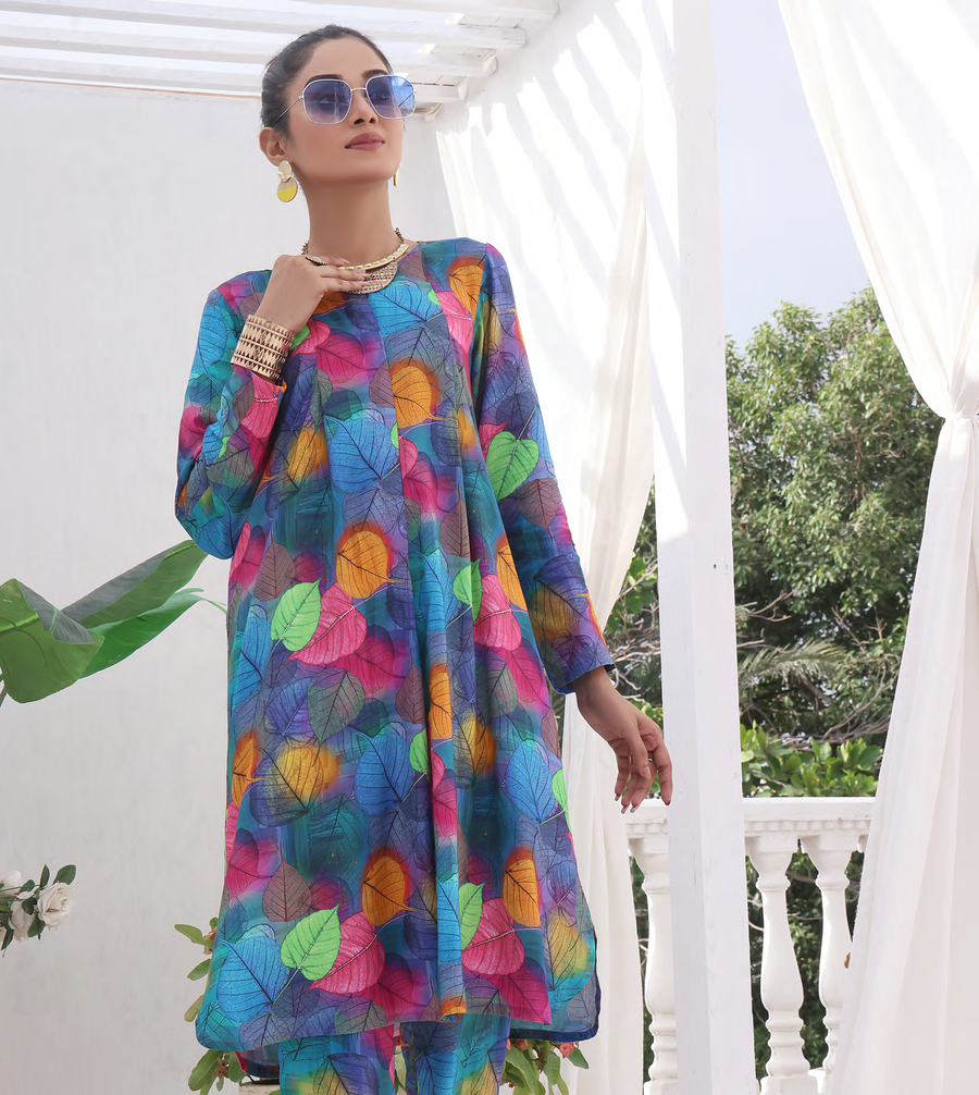 Moosa Jee Farooq Textile Izhaan Premium Printed Linen 2Pc Suit D-04