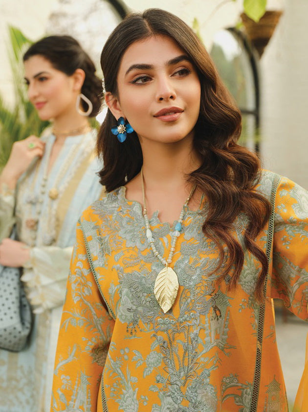 Rang Rasiya LifeStyle Embroidered Lawn Unstitched 3Pc Suit D-04 Atopia