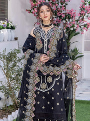 Afsoon by Humdum Embroidered Swiss Lawn Unstitched 3Piece Suit D-04