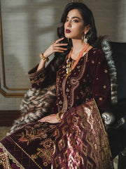 Rang Rasiya Tehwaar Unstitched Luxury Velvet 3Pc Suit D-04 Meher Un Nisa
