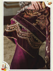 Rang Rasiya Tehwaar Unstitched Luxury Velvet 3Pc Suit D-04 Meher Un Nisa