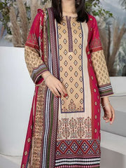 Zoha by Aymen Baloch Printed Lawn Unstitched 3 Piece Suit D-04
