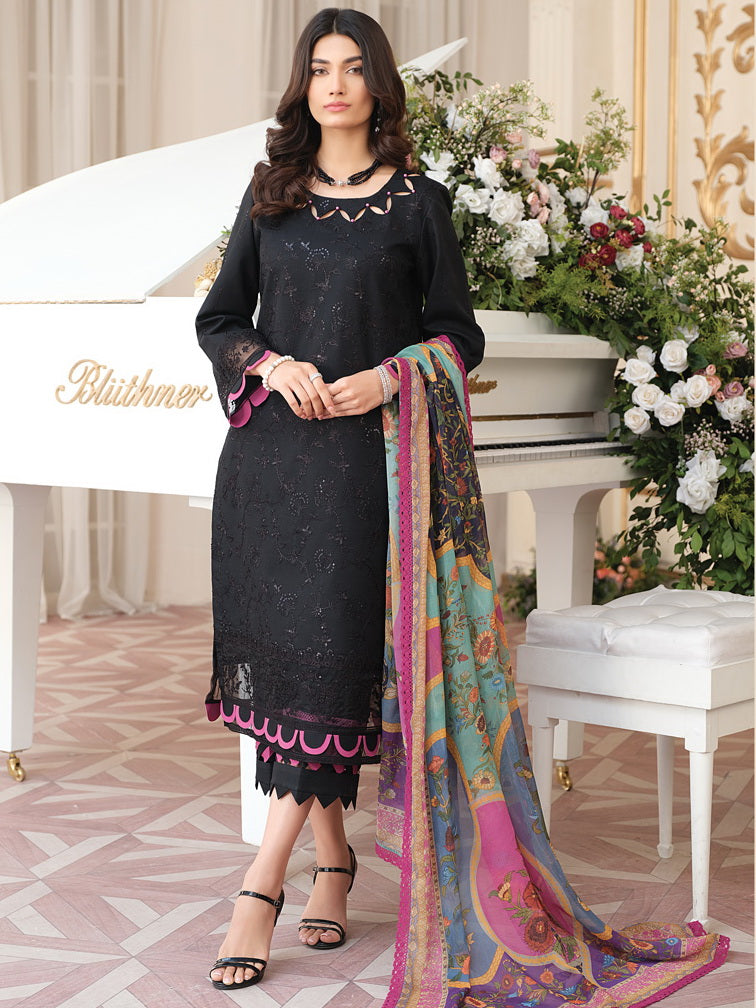 RAAYA Embroidered Luxury Lawn Unstitched 3 Piece Suit - ARZU