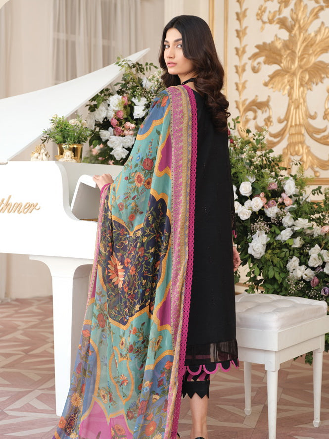 RAAYA Embroidered Luxury Lawn Unstitched 3 Piece Suit - ARZU